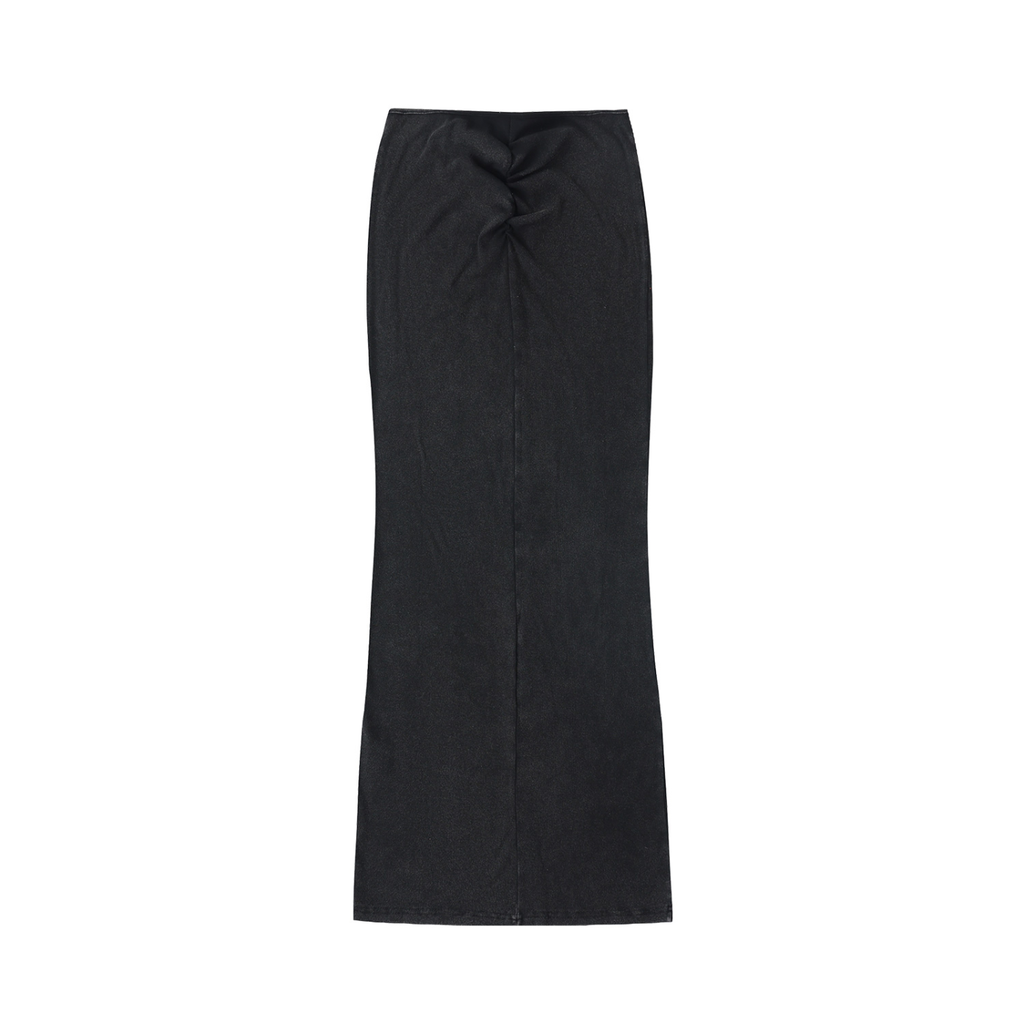 Svelte Washed Drawstring Maxi Skirt