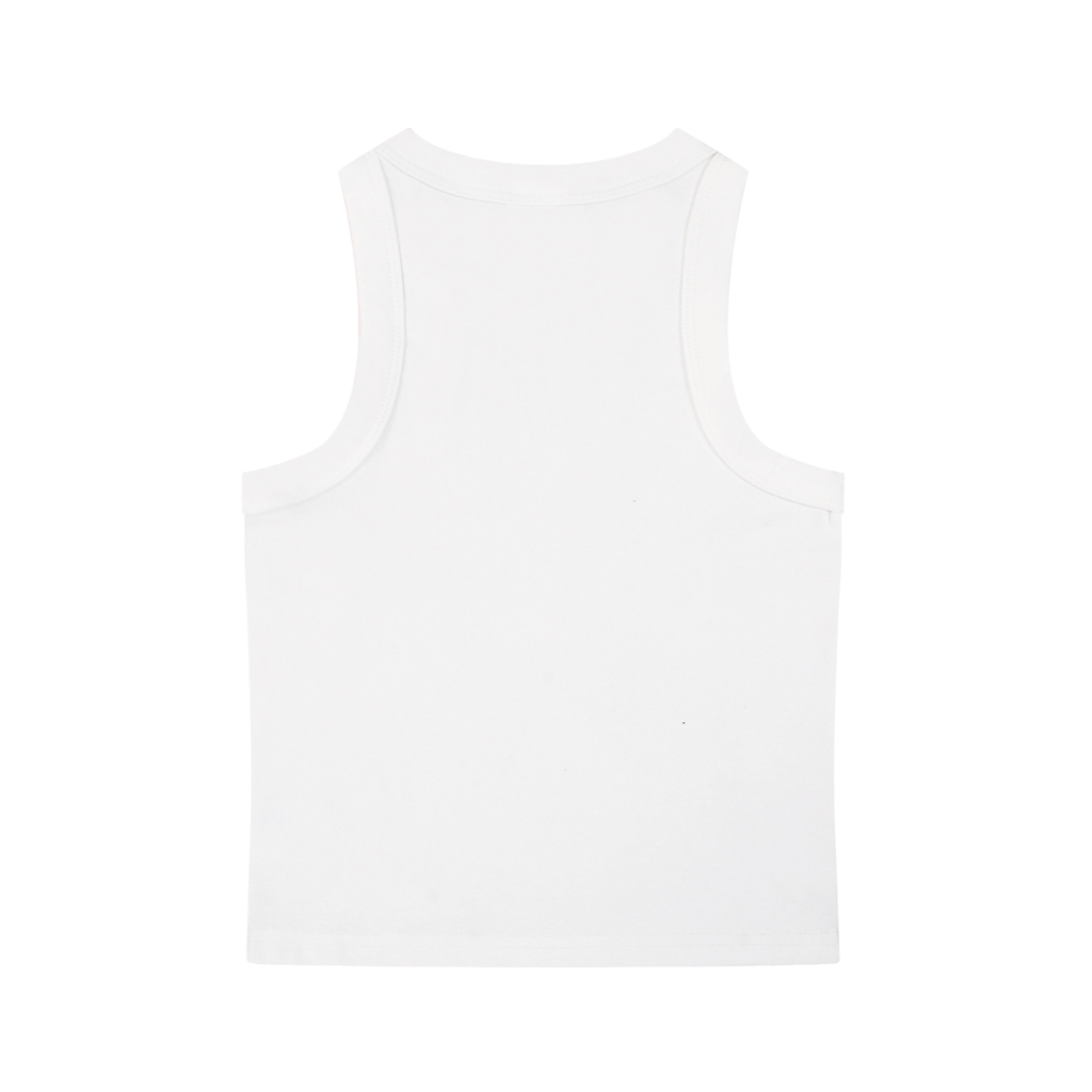 Svelte Cloud White Tank Top