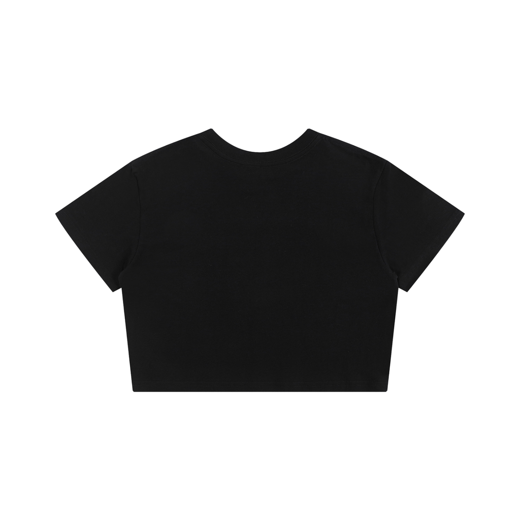 Youngsoul Star Cropped Tee (Black)