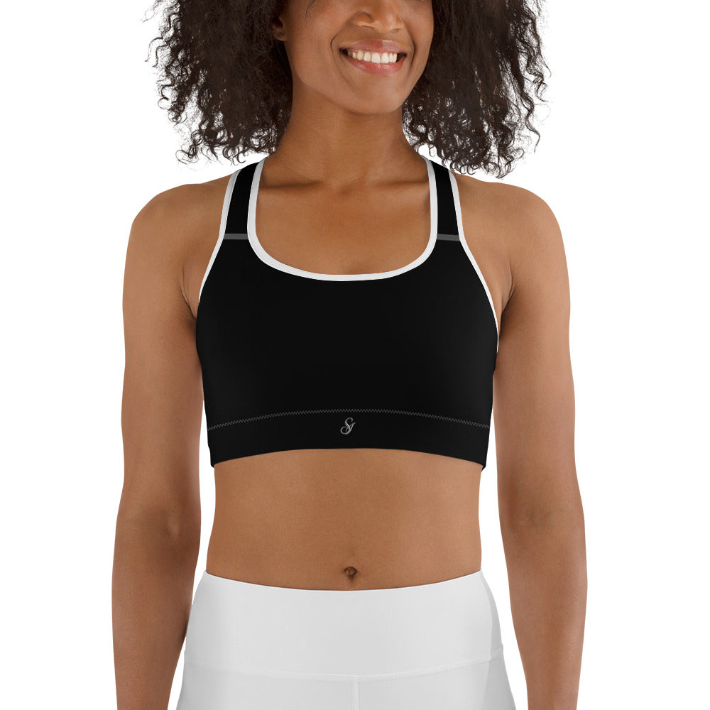 SVELTE Black Dynamic Sports Bra