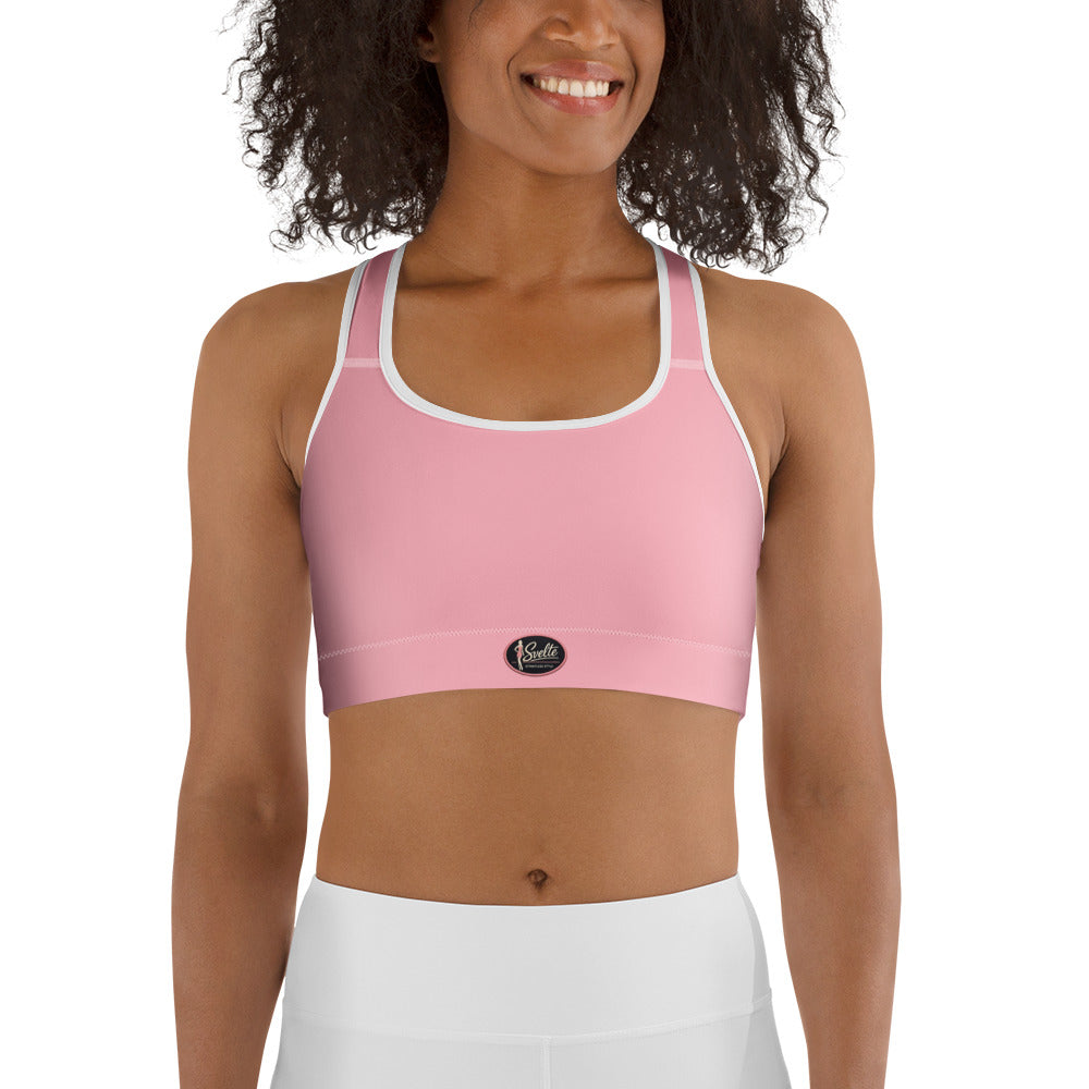 SVELTE Soft Pink Essential Sports Bra