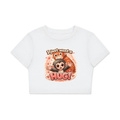 Svelte Cozy Fitted Crop Top (White)