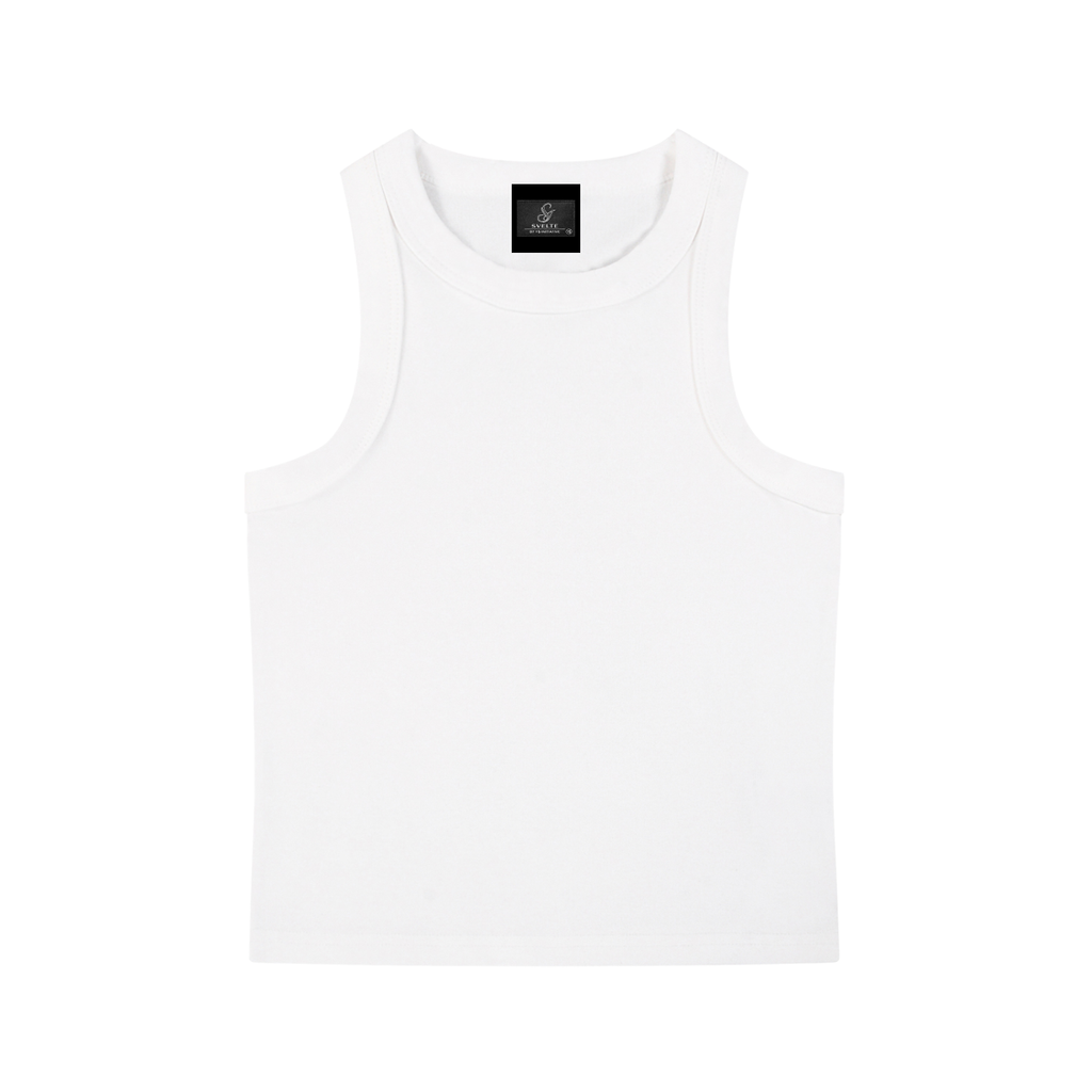 Svelte Cloud White Tank Top